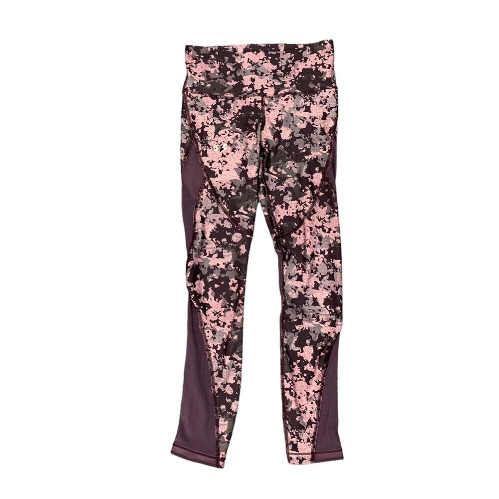 Under Armour Cropped Compression Legging Women XS Multi Mesh Leg Panels HeatGear